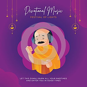 Banner design of devotional music festival