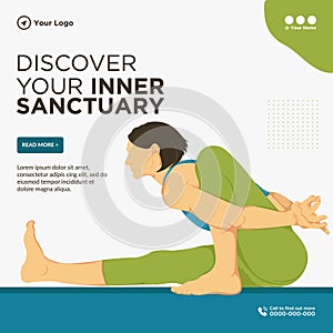 Banner design of discover your inner sanctuar