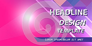 Banner design fresh color layout vector