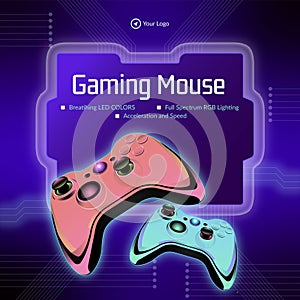 Banner design of gaming mouse