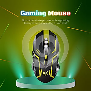 Banner design of gaming mouse