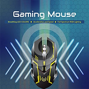 Banner design of gaming mouse