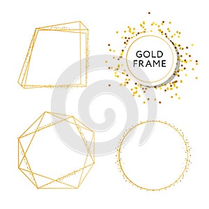 Banner with a design gold fashion vector art