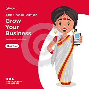 Banner design of grow your business