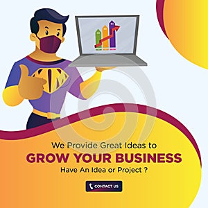 Banner design of grow your business