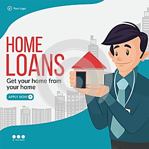 Banner design of home loans