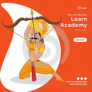 Banner design of learn archery