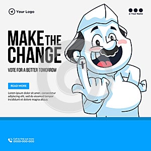 Banner design of make the change