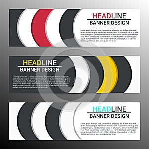 Banner design with place for text. Vector