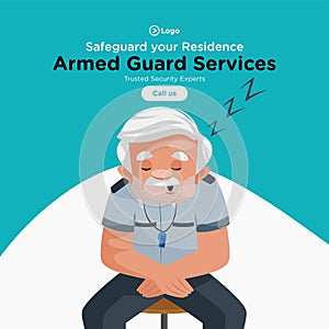 Banner design of safeguard your residence services