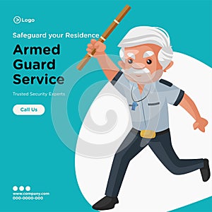Banner design of safeguard your residence services