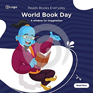 Banner design of world book day