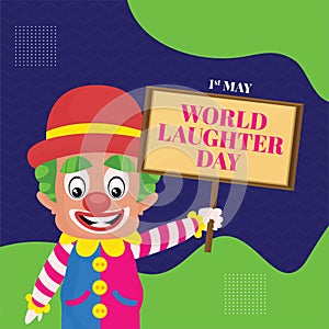 Banner design of world laughter day