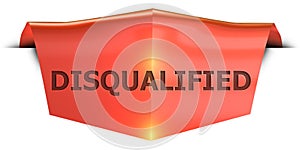 Banner disqualified