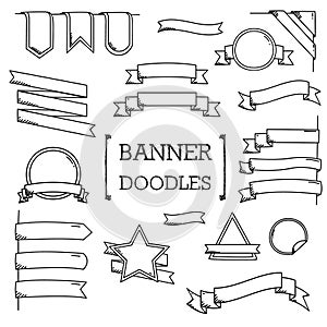 Banner Doodle, Hand drawing styles of Banner.