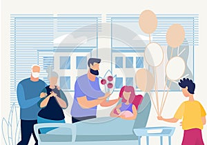 Banner Family Festively Visit Birth in Hospital.