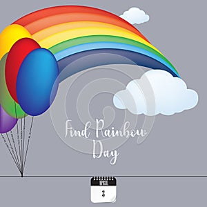 Banner Find Rainbow Day