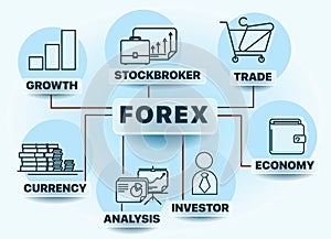 Banner forex concept