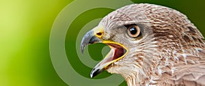 Banner format photo of a Common Buzzard Buteo buteo