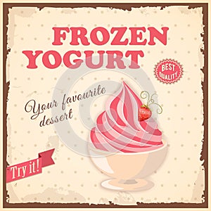 Banner frozen yogurt