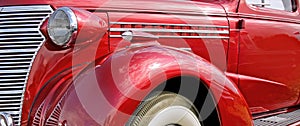 banner header footer style web car transport retro chevy chevrolet red american autos vehicles