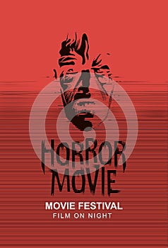 Banner for horror movie festival of scary cinema