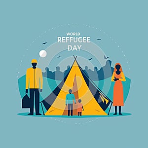 Banner illustration International Day of Refugees