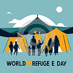 Banner illustration International Day of Refugees