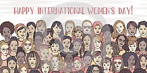 Banner for international women`s day