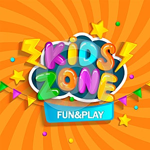 Banner for kids zone. photo