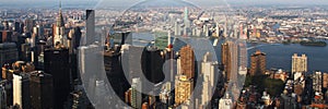 Banner of New York cityscape with skyscarapers. photo