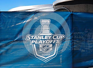 Banner For The NHL Playoffs In 2020