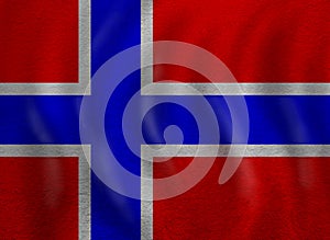 Banner with Norway flag background. Live, work, education and internship in Norway