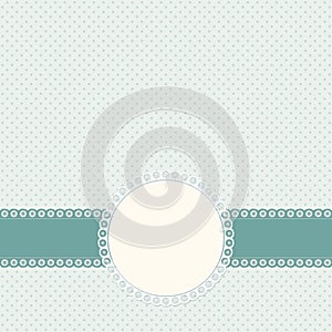 banner and patch on colored background