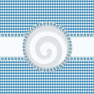 banner and patch on Oktoberfest background