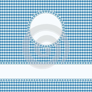 banner and patch on Oktoberfest background