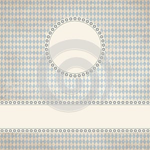 banner and patch on Oktoberfest background