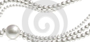 Banner with Pearls