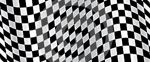 Banner, race flag background, checkered flag, car racing sport, checkerboard â€“ vector