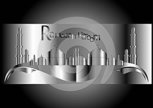 Banner ramadan kareem light