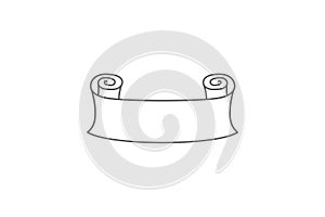 Banner, ribbon illustration. Element of ribbon icon. Thin line icon for website design and development, app development. Premium