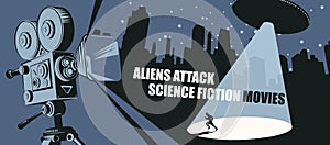 Banner for the science fiction movies festival