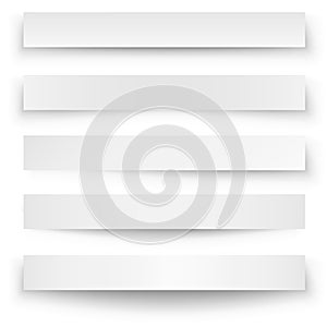 Banner shadow template