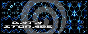 Banner tech style `data storage`
