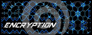 Banner tech style `Encryptiont`