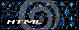 Banner tech style `HTML`