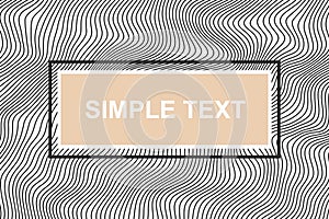 Banner template, wave background of lines. Banner for advertising, sales