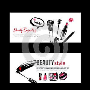 Banner templates for makeup artist