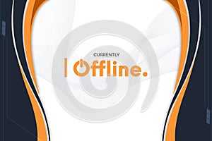 banner twitch currently offline abstract shapes orange photo