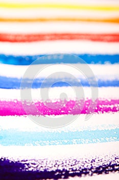 Banner underline rainbow watercolor background isolated